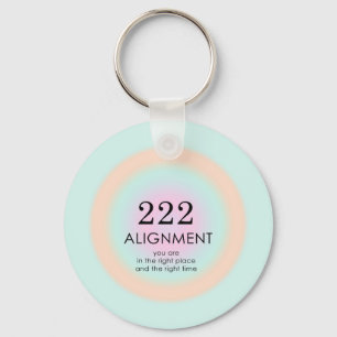 Porte-clés Numéros d'angle Numérologie 222 Alignement Motivat