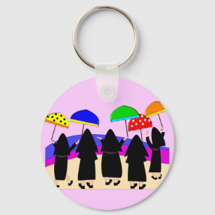 Porte-clés Nuns With Umbrellas "Expecting Rain"