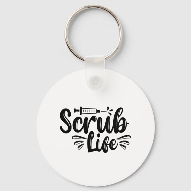 Porte-clés Nurse Gift Scrub Life (Recto)