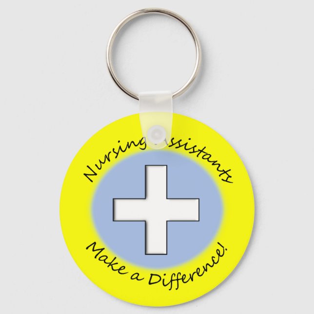 Porte-clés Nursing Assistant Gifts "Making a Difference" (Recto)