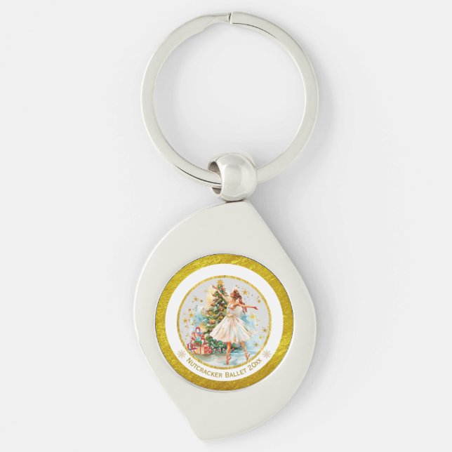 Porte-clés Nutcracker Ballet Ballerina - Christmas Keepsake  (Devant)