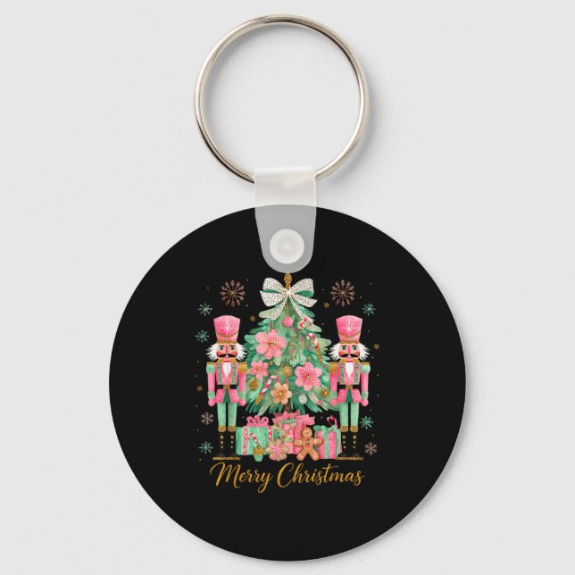 Porte-clés Nutcracker Merry Christmas Tree Ballet Dance Women (Recto)