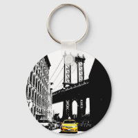 Nyc Brooklyn Bridge Taxi jaune New York City