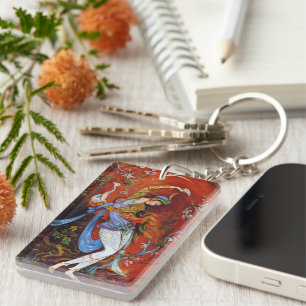 Porte-clés Nymphe miniature persane de danse