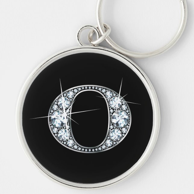 Porte-clés "O" Diamond Bling Keychain (Devant)