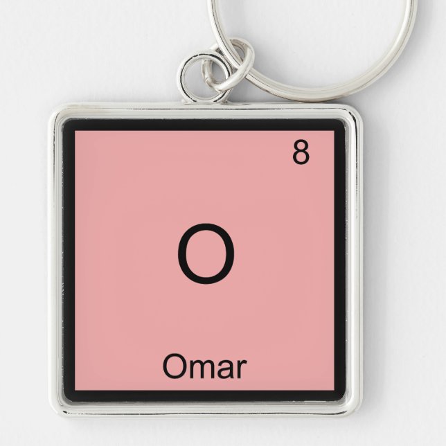 Porte-clés O - Omar Funny Chemistry Element Symbol T-Shirt (Devant)