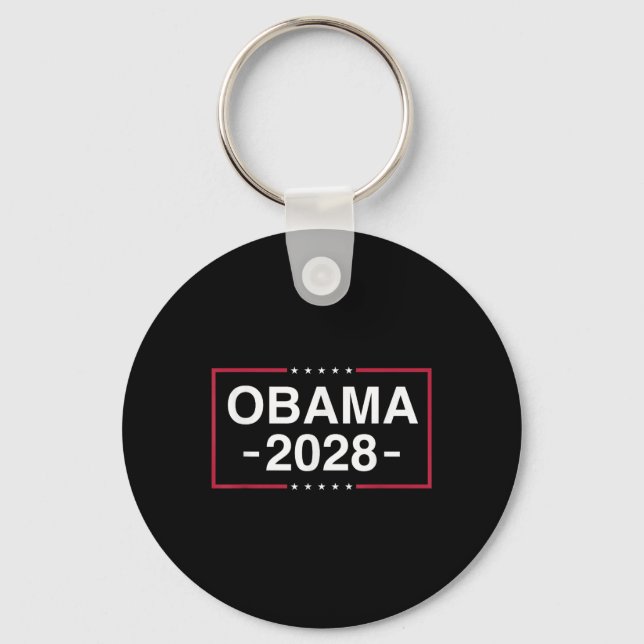 Porte-clés Obama 2028 Obama pour le président américain Drape (Recto)