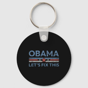 Porte-clés Obama Patriotique Vintage rétrograde 2028 Prote po