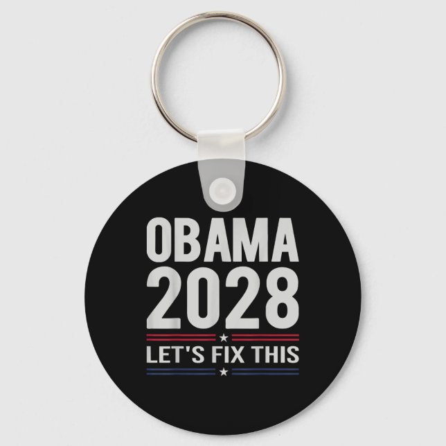 Porte-clés Obama Résiste À Cette Manifestation Et Sauvons Le  (Recto)