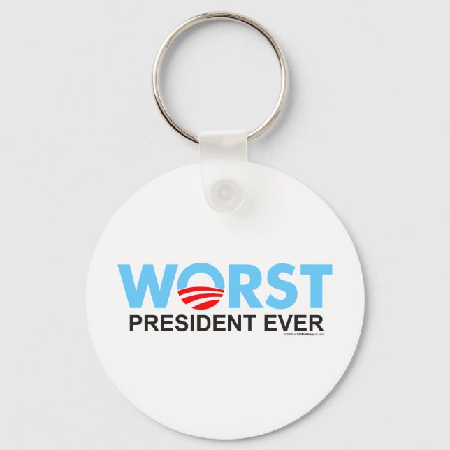 Porte-clés Obama WorstEver (Recto)