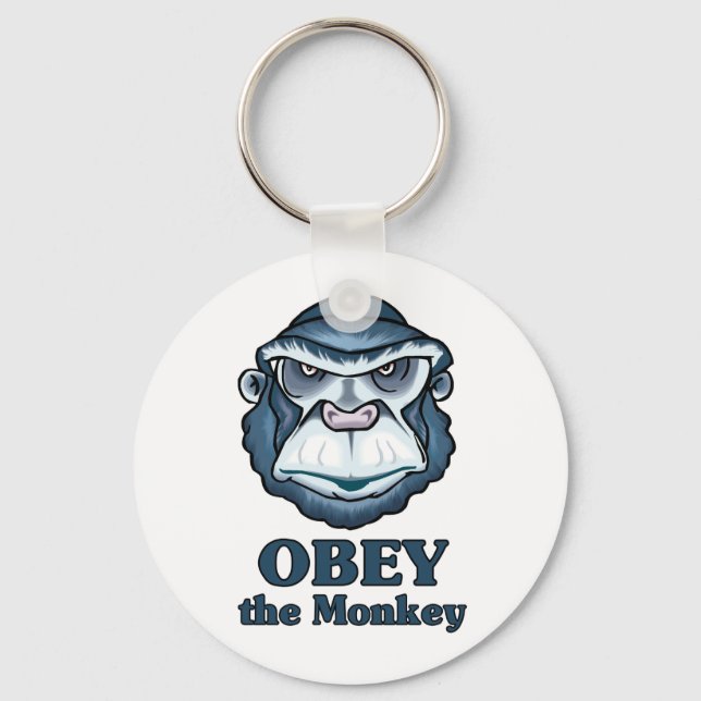 Porte-clés Obey the Monkey (Recto)