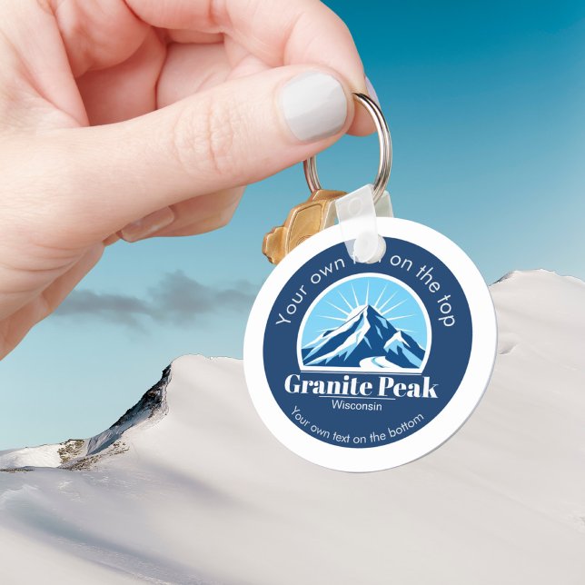 Porte-clés Objet-souvenir de la station de ski Granite Peak W (Créateur téléchargé)