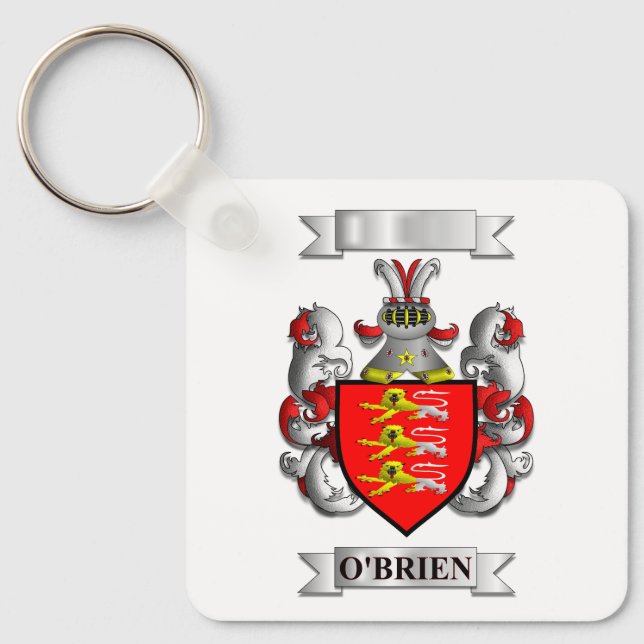 Porte-clés O'Brien Nom et Blason (Recto)