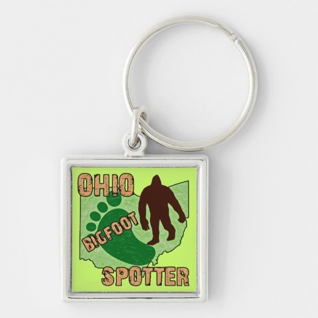 Porte-clés Observateur de l'Ohio Bigfoot (Devant)