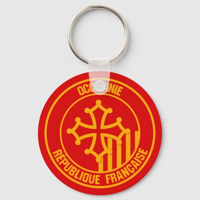 Porte-clés Occitanie Round Emblem (Recto)