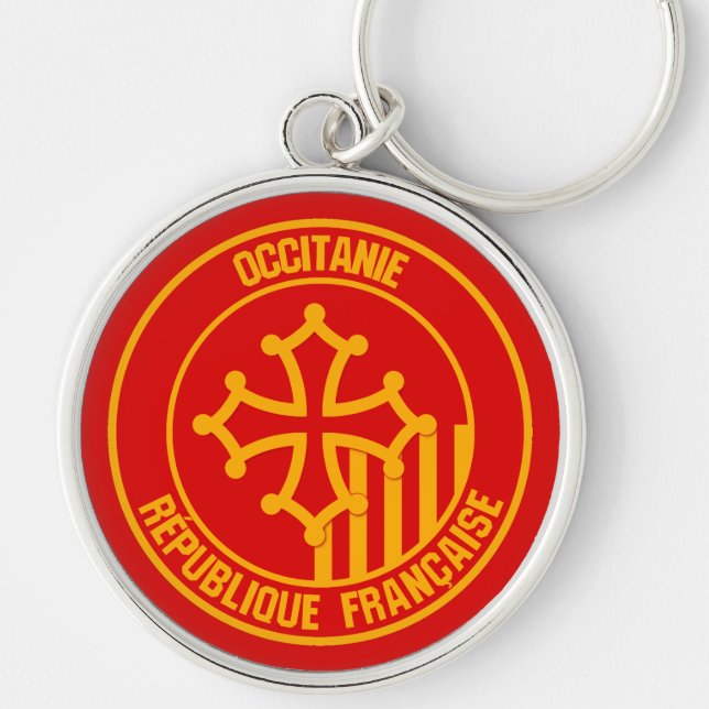 Porte-clés Occitanie Round Emblem (Devant)