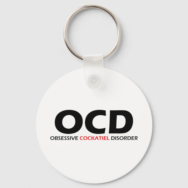 Porte-clés OCD - Trouble de la cockatile obsessionnel (Recto)