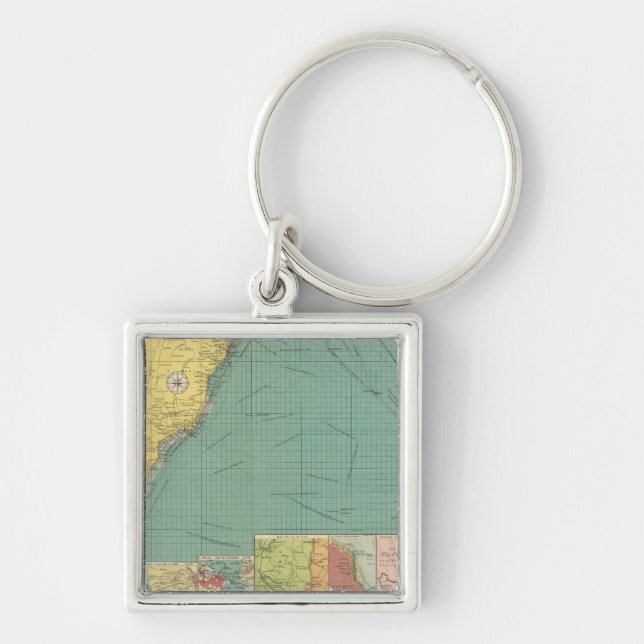 Porte-clés Océan Atlantique Sud (Devant)