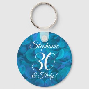 Porte-clés Ocean Blue 30 et Flirty Anniversaire Favoris