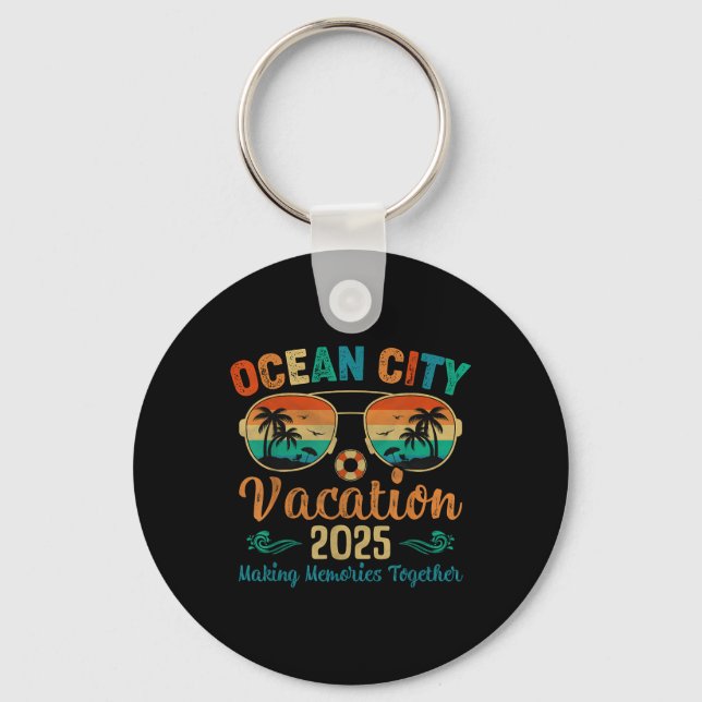 Porte-clés Ocean City Beach Vacation 2025 Friends Family Summ (Recto)