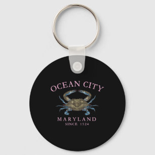 Porte-clés Ocean City Maryland Crabe Bleu Depuis 1524 Arché P