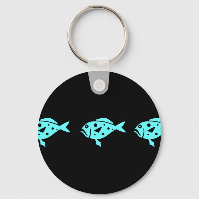 Porte-clés Ocean Glow_Aqua Blue Grouper (Recto)