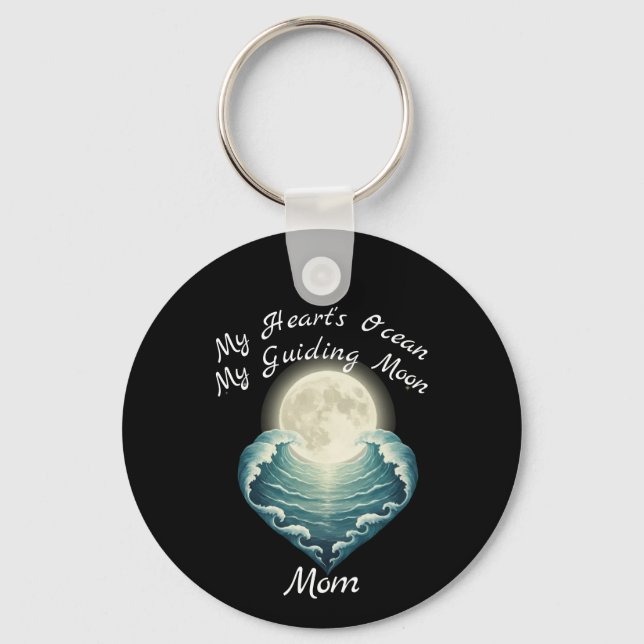 Porte-clés Ocean Heart Guiding Moon Mom (Recto)