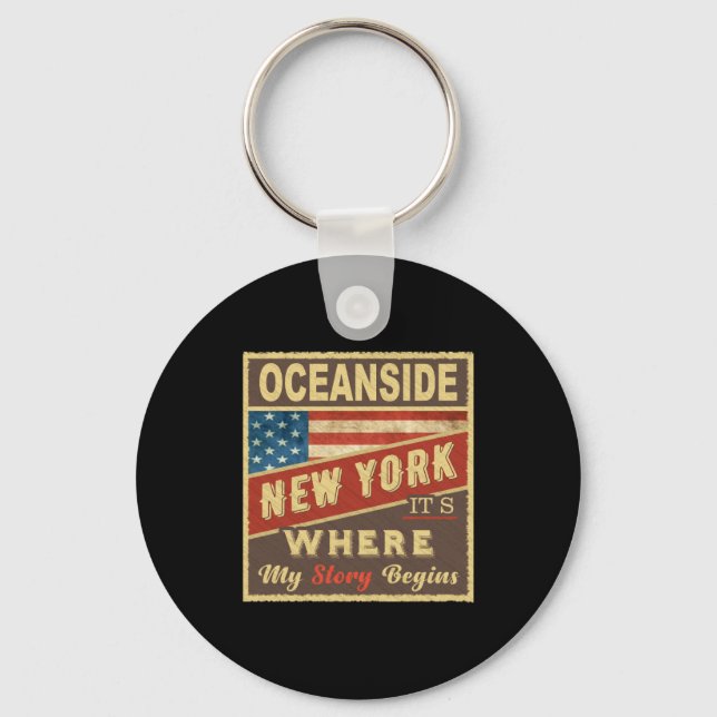 Porte-clés Oceanside Ny Its Where My Story Begins _1  (Recto)