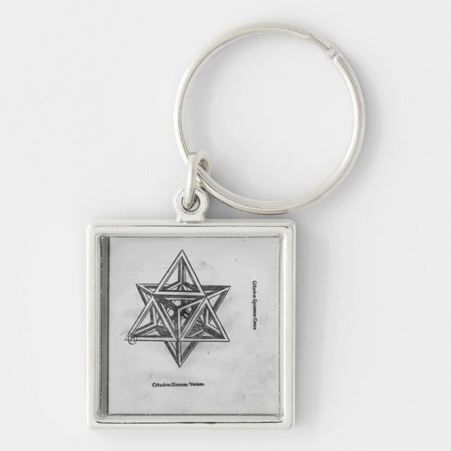 Porte-clés Octangula de Stella, de 'De Divina Proportione' (Devant)