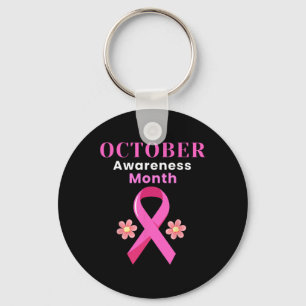 Porte-clés Octobre Mois de sensibilisation Cancer du sein Cos