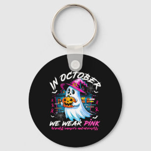 Porte-clés Octobre Nous Portons Rose Avec Le Fantôme Cancer D