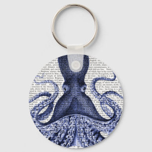 Porte-clés Octopus bleu