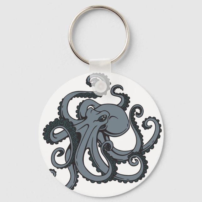 Porte-clés Octopus gris (Recto)