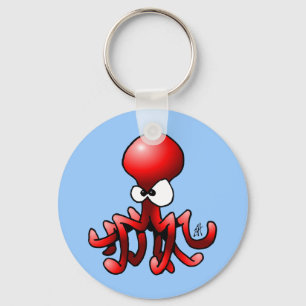 Porte-clés Octopus rouge