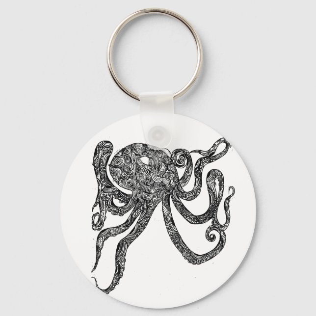 Porte-clés Octopus tourbillonnant (Recto)