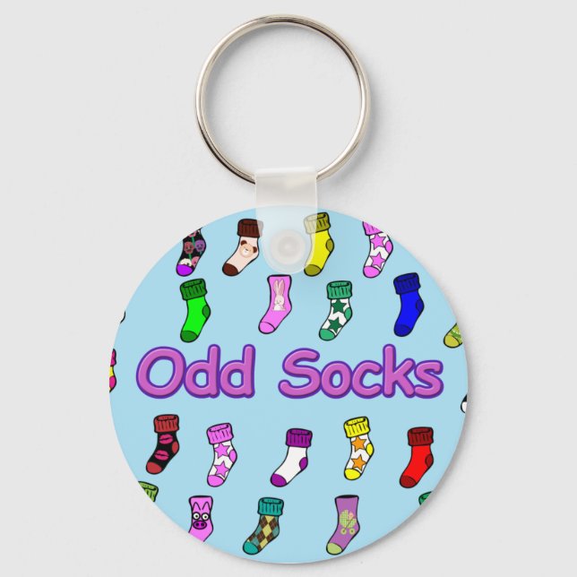 Porte-clés Odd Socks Keychain Blue (Recto)
