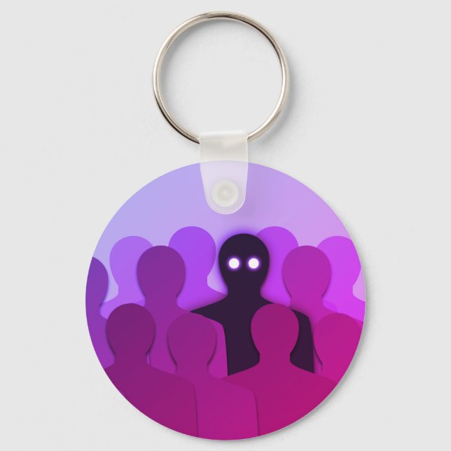 Porte-clés Oddity Surreal Pink esthétique Weirdo (Recto)