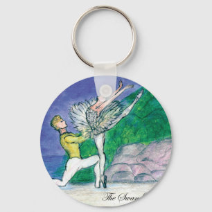 Porte-clés ODETTE de lac swan