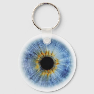 Porte-clés Oeil bleu humain