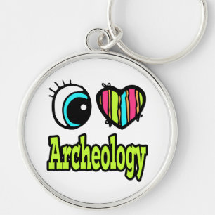 Porte-clés Œil brillant cœur je t'aime archéologie