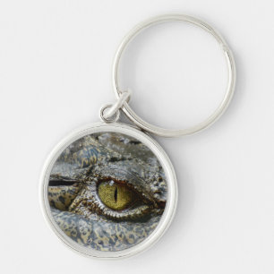 Porte-clés œil de crocodile visage animal personnalisé diy