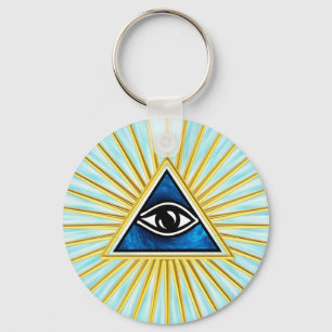 Porte-clés OEil de Dieu, pyramide, franc-maçon