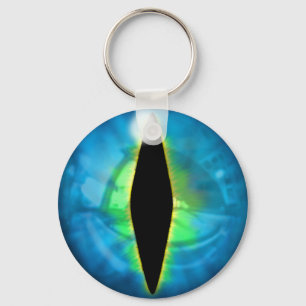 Porte-clés Oeil de dragon bleu