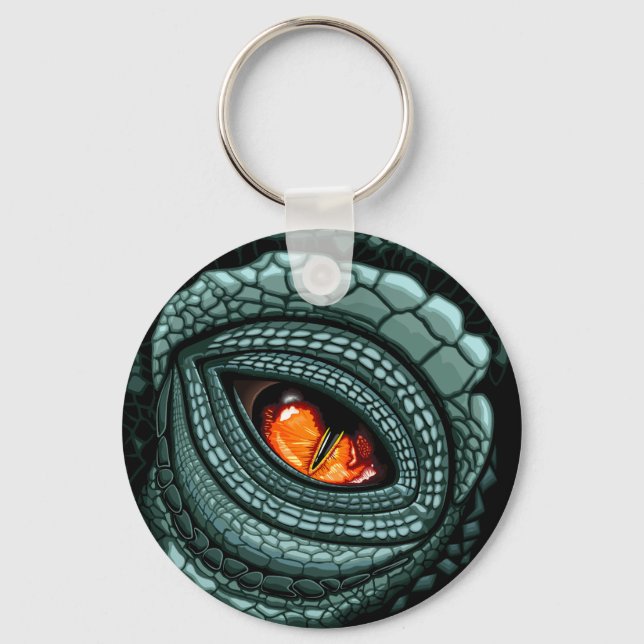 Porte-clés Œil de prédateur reptile primal (Recto)