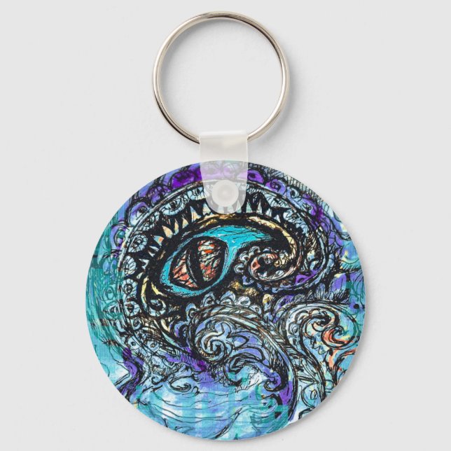 Porte-clés Œil d'un monstre marin (Recto)