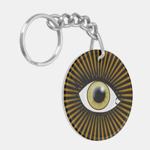 Porte-clés Œil noisette solaire
