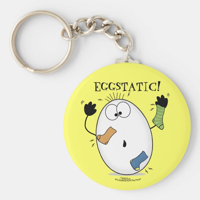Porte-clés Oeuf Éggstatique-Ecstatique (Devant)