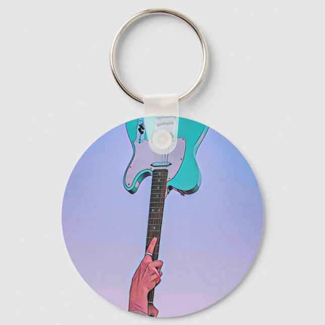 Porte-clés OEuvre classique de guitare (Recto)