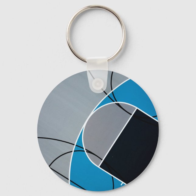 Porte-clés Oeuvre de basket-ball cool (Recto)