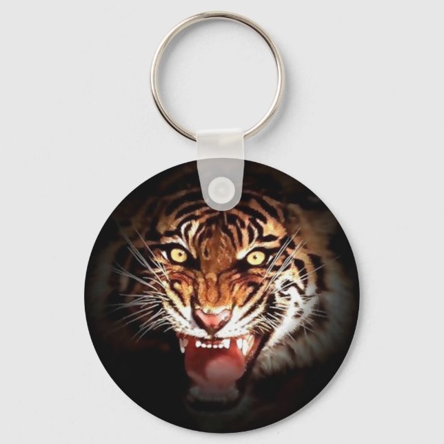 Porte-clés Oeuvre de tigres sauvages (Recto)